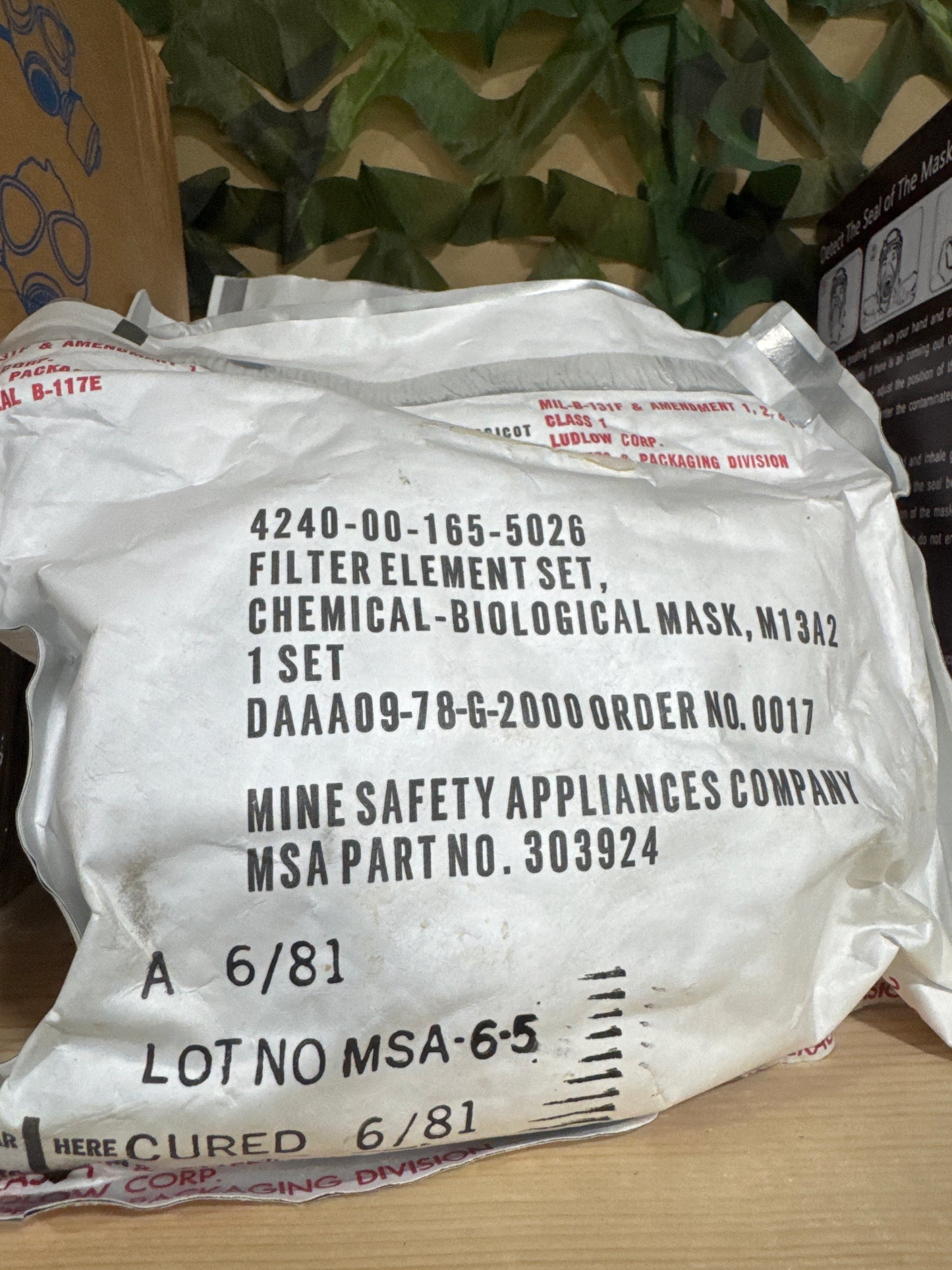 M17 mask filter CBRN