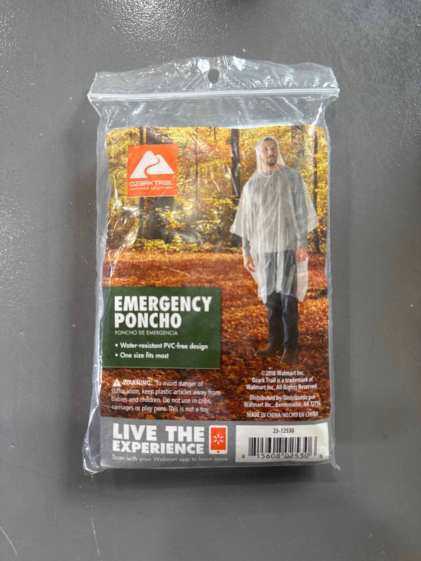 Ozark Trail Emergency Rain poncho